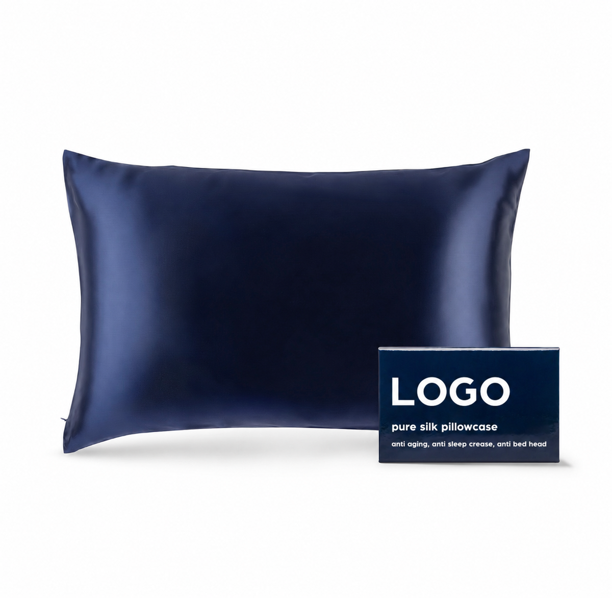 LOGO Mulberry Silk Pillow Case