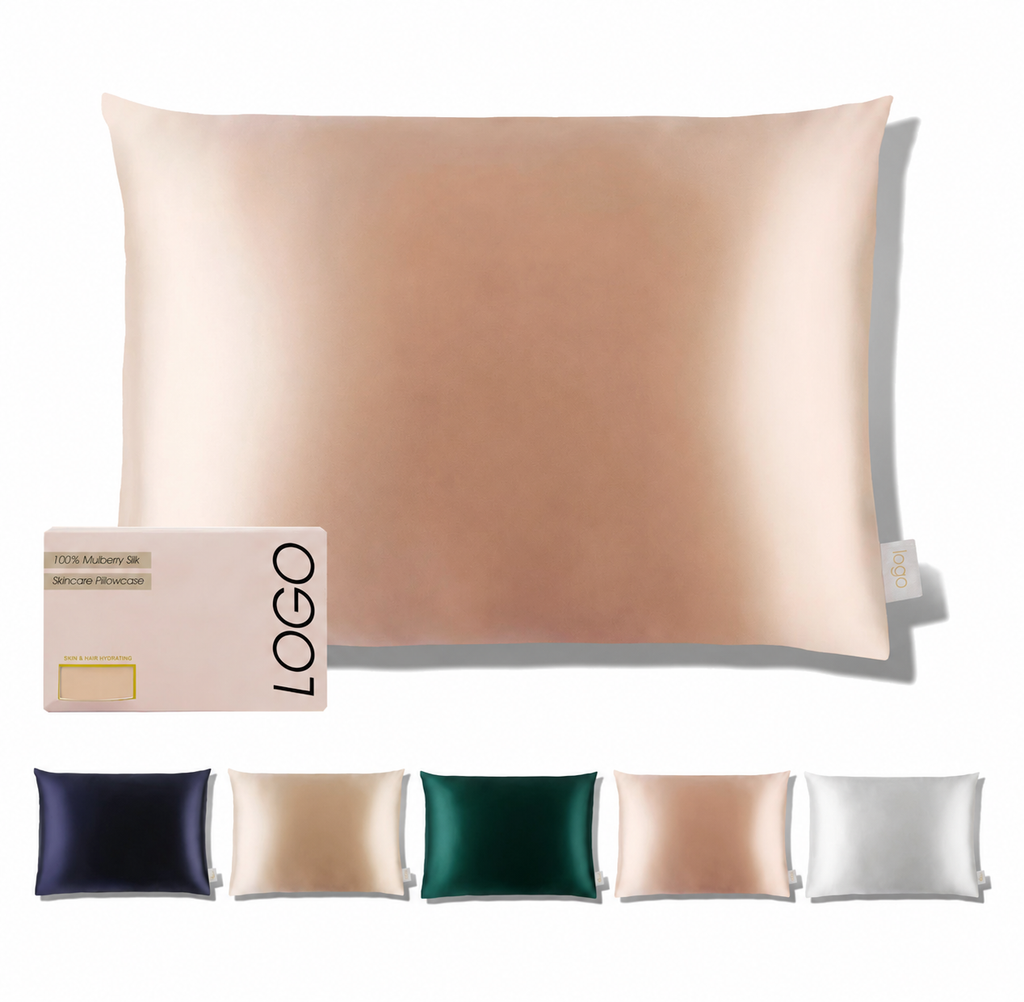 LOGO Mulberry Silk Pillow Case
