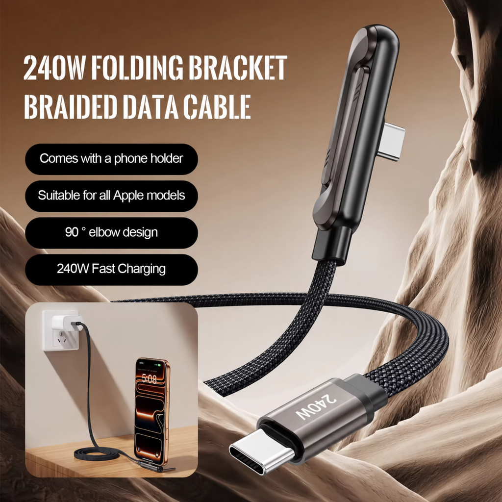 2 in 1 Charger: Built in Stand and Fast Charging