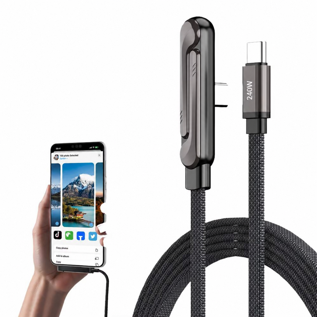 2 in 1 Charger: Built in Stand and Fast Charging